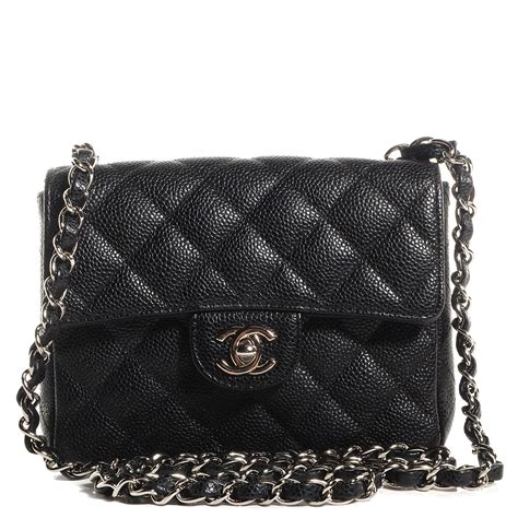 mini square chanel caviar